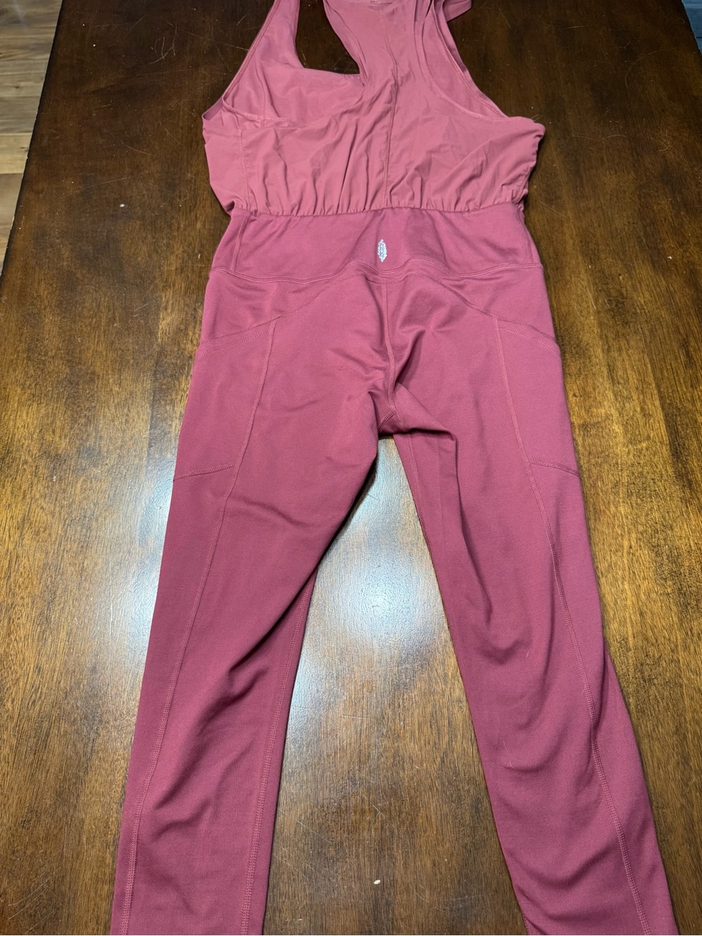 FP Movement by Free People Mauve-Rose Racerback Jumpsuit - Picture 3 of 4